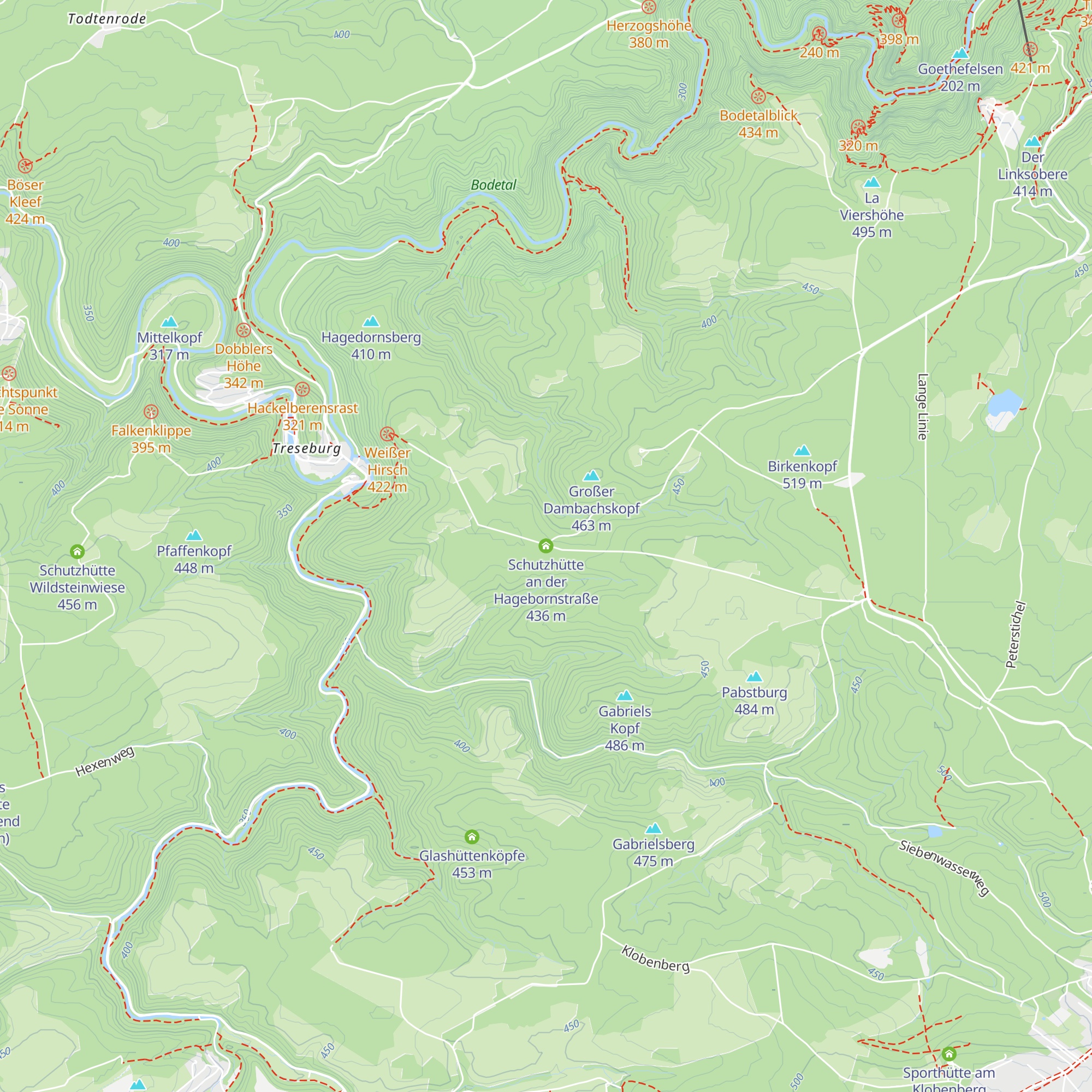 Schutzhütte an der Hagebornstraße map