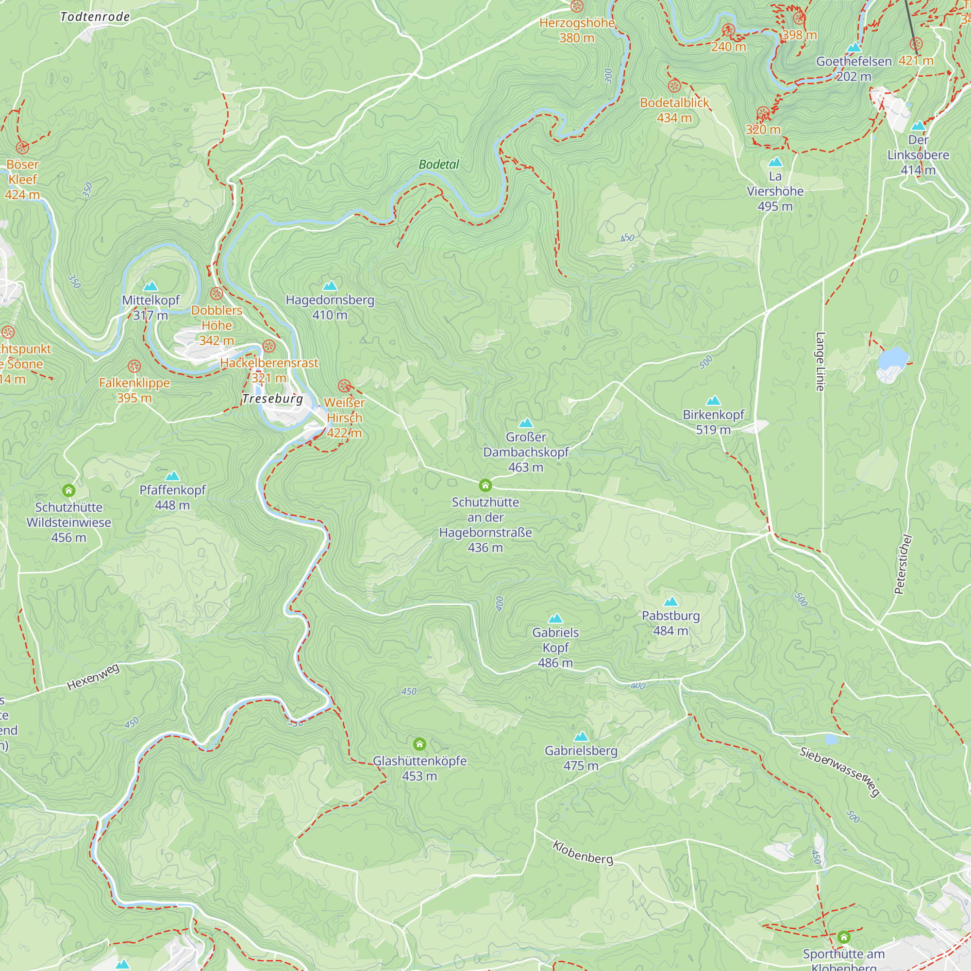 Schutzhütte an der Hagebornstraße map