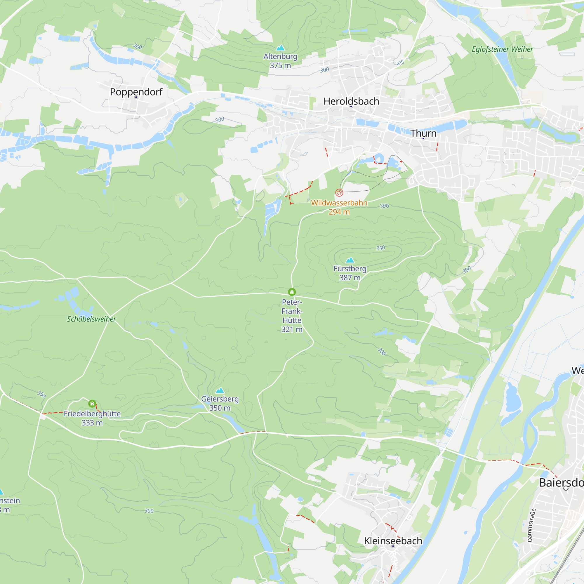 Peter-Frank-Hütte map