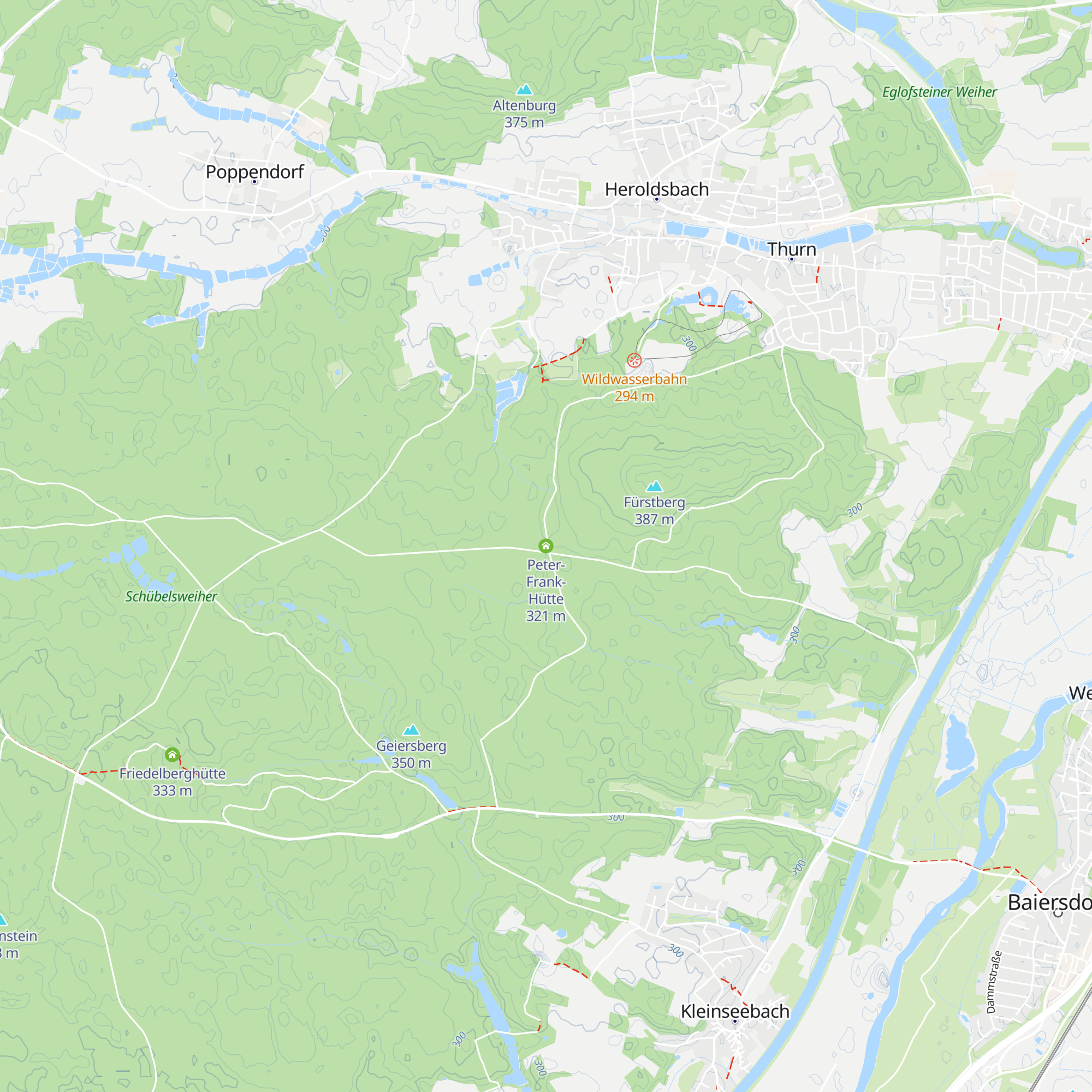 Peter-Frank-Hütte map