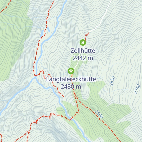Map of Langtalereckhütte