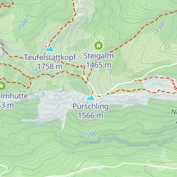 Map of Bergländerheim am Pürschling