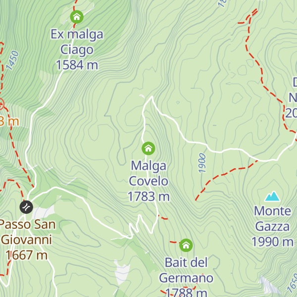 Map of Malga Covelo