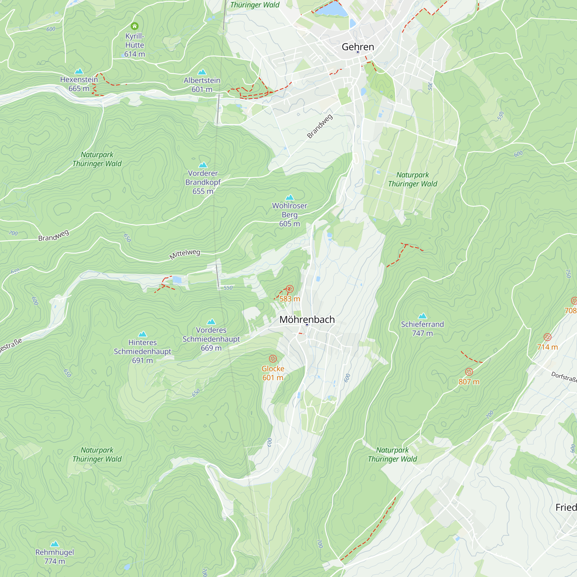 Greiner Hütte map
