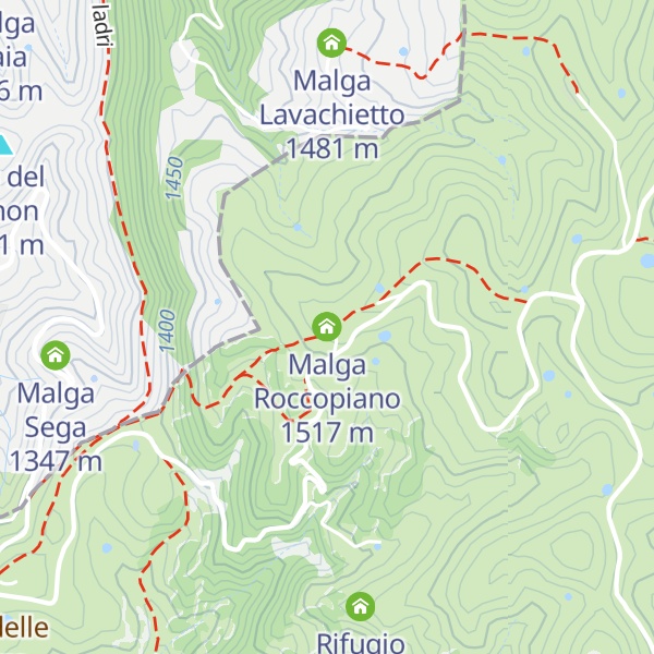 Map of Malga Roccopiano