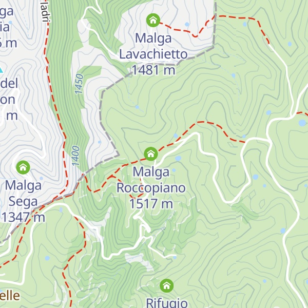 Map of Malga Roncopiano