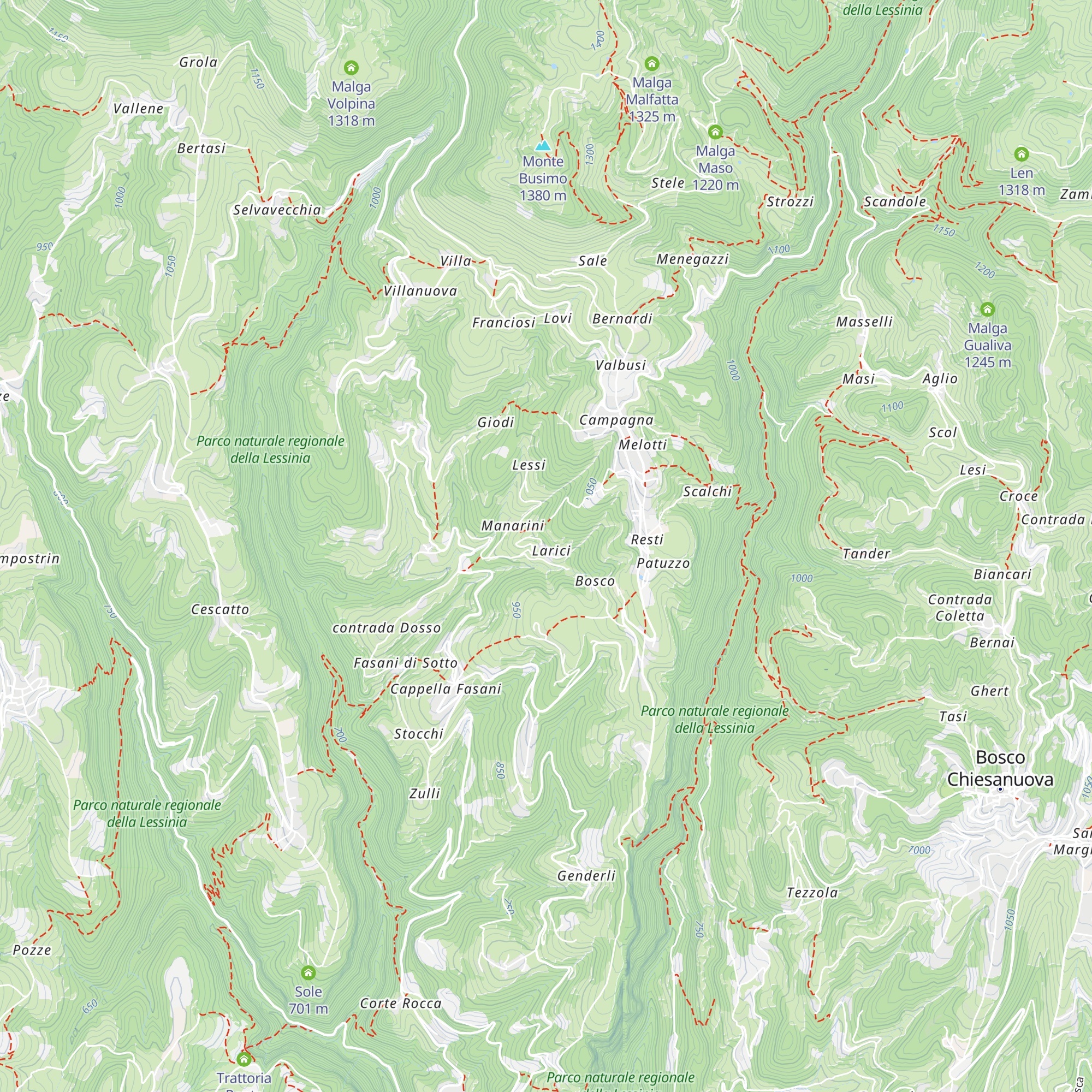 contrada Larici map