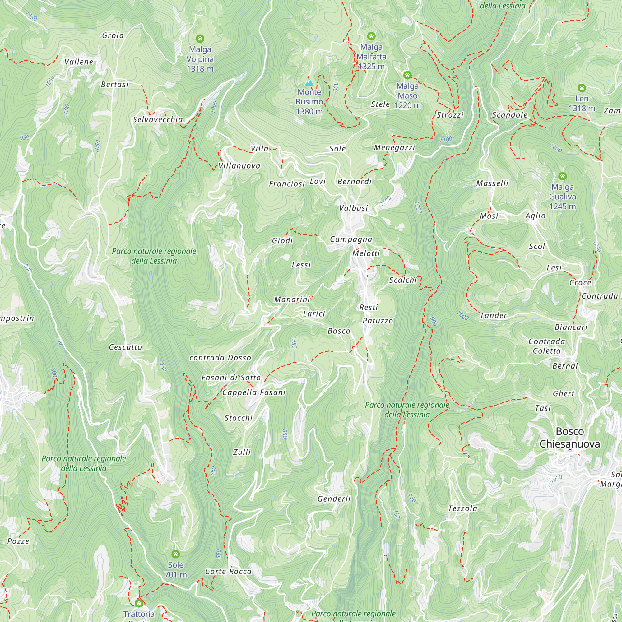 contrada Larici map