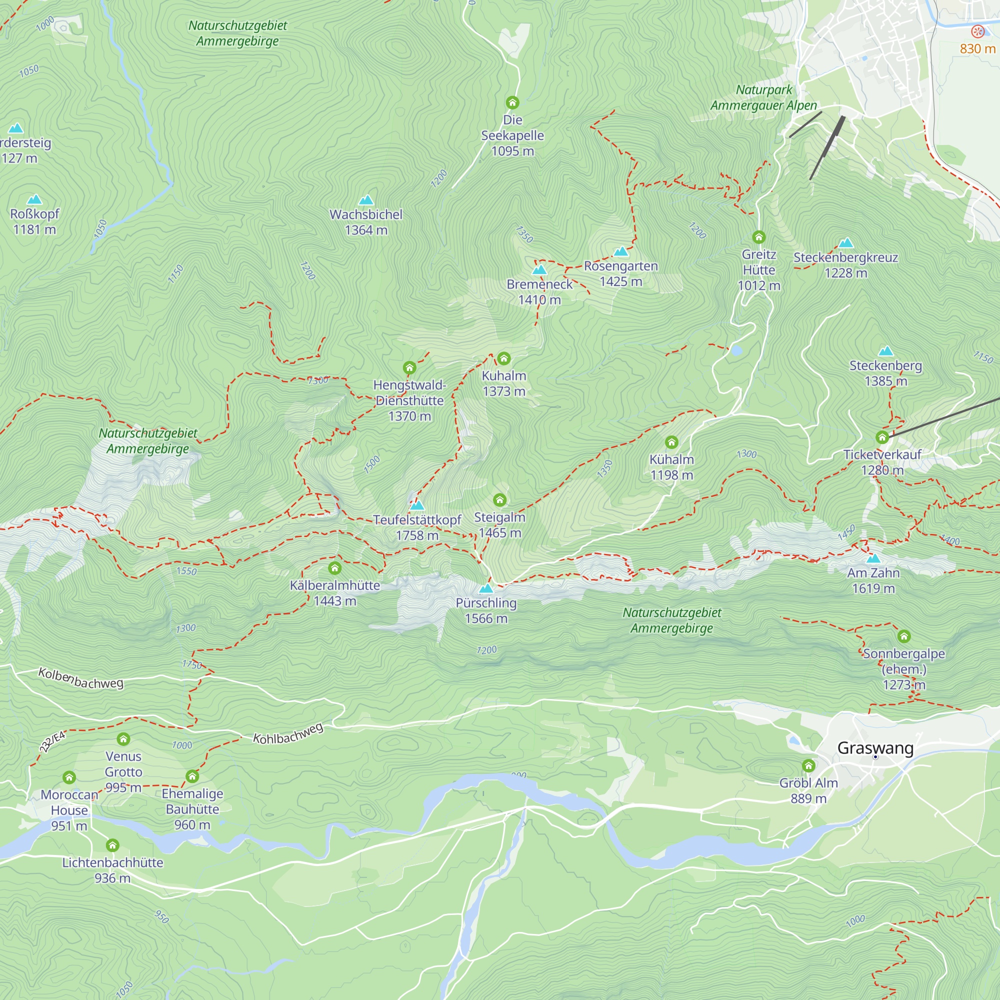 Steigalm map