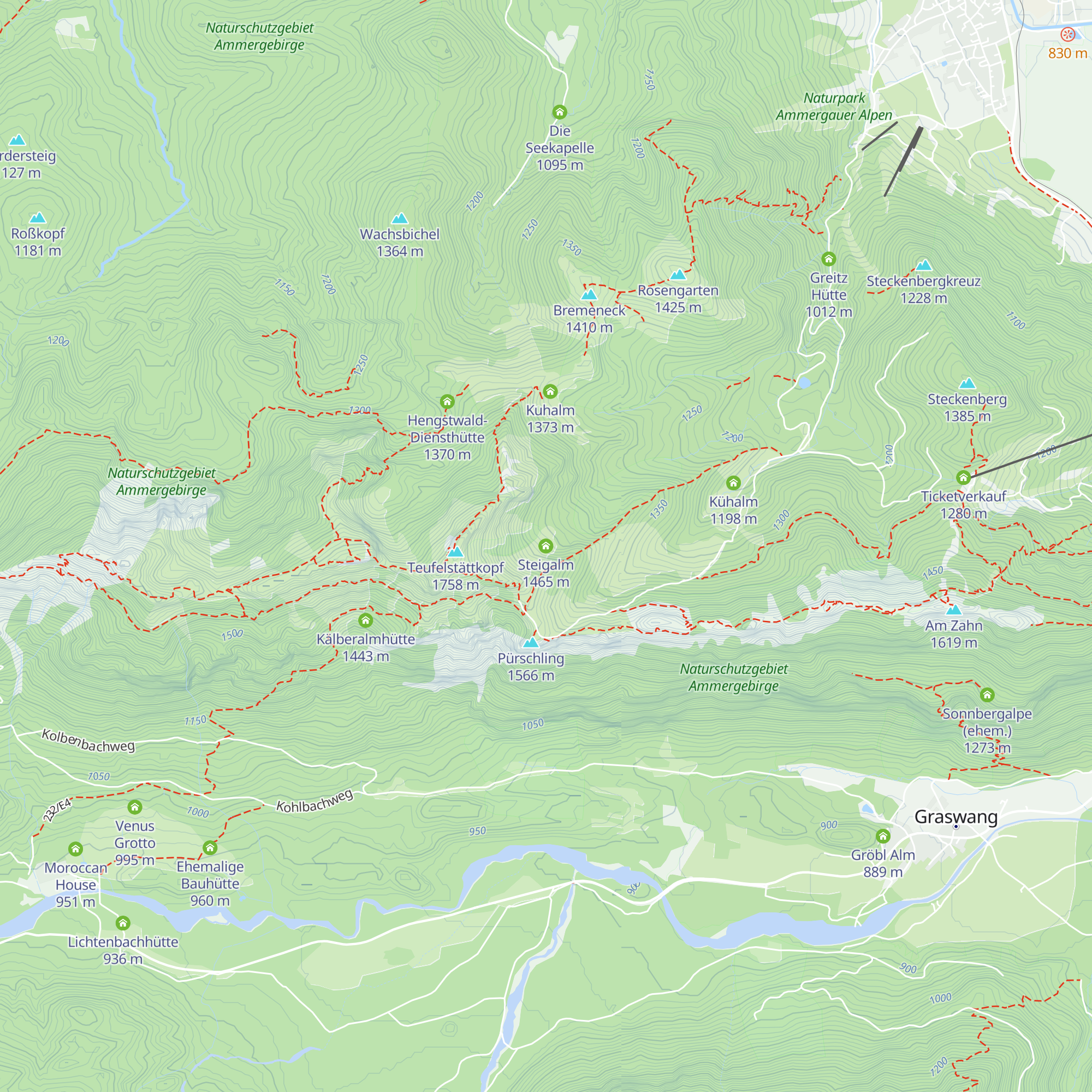Steigalm map