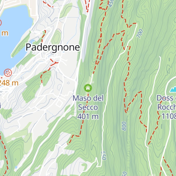 Map of Maso del Secco