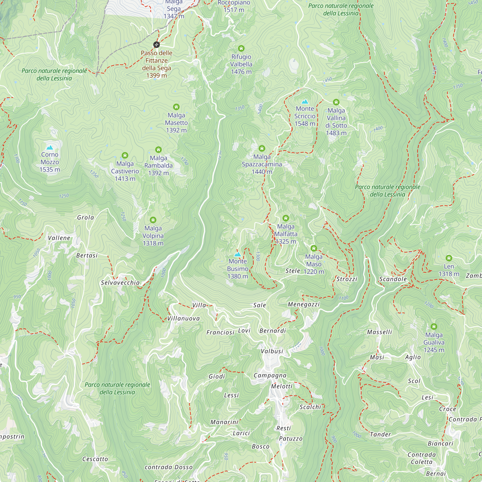 Rifugio Dardo map