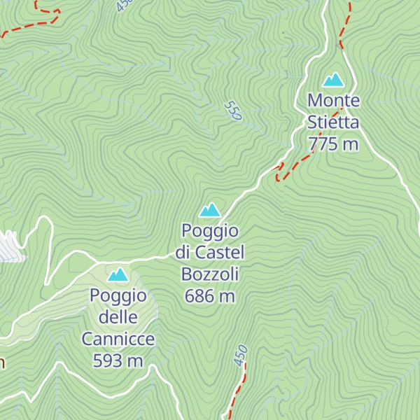 Map of Poggio di Castel Bozzoli