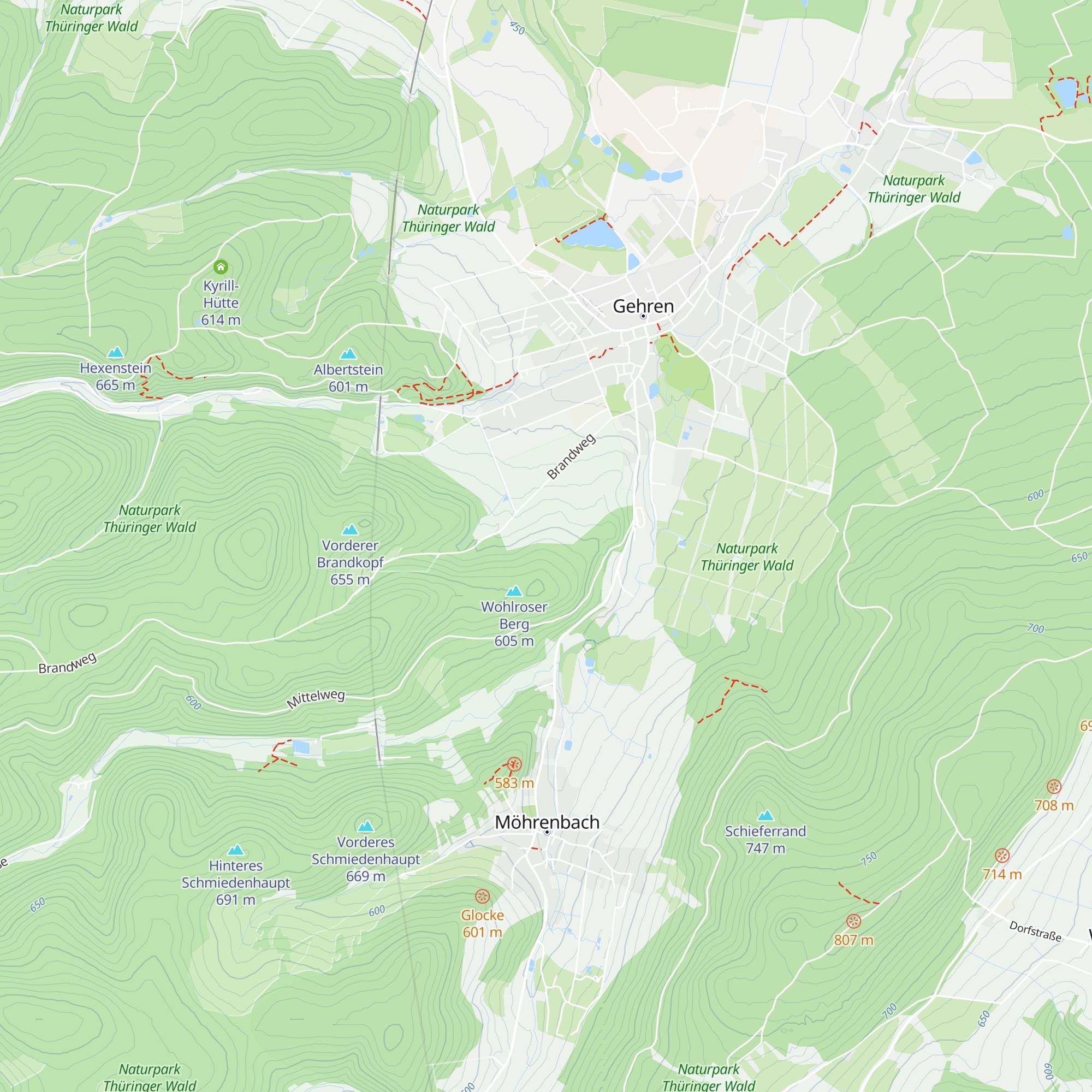 Wohlroserberg - Hütte map