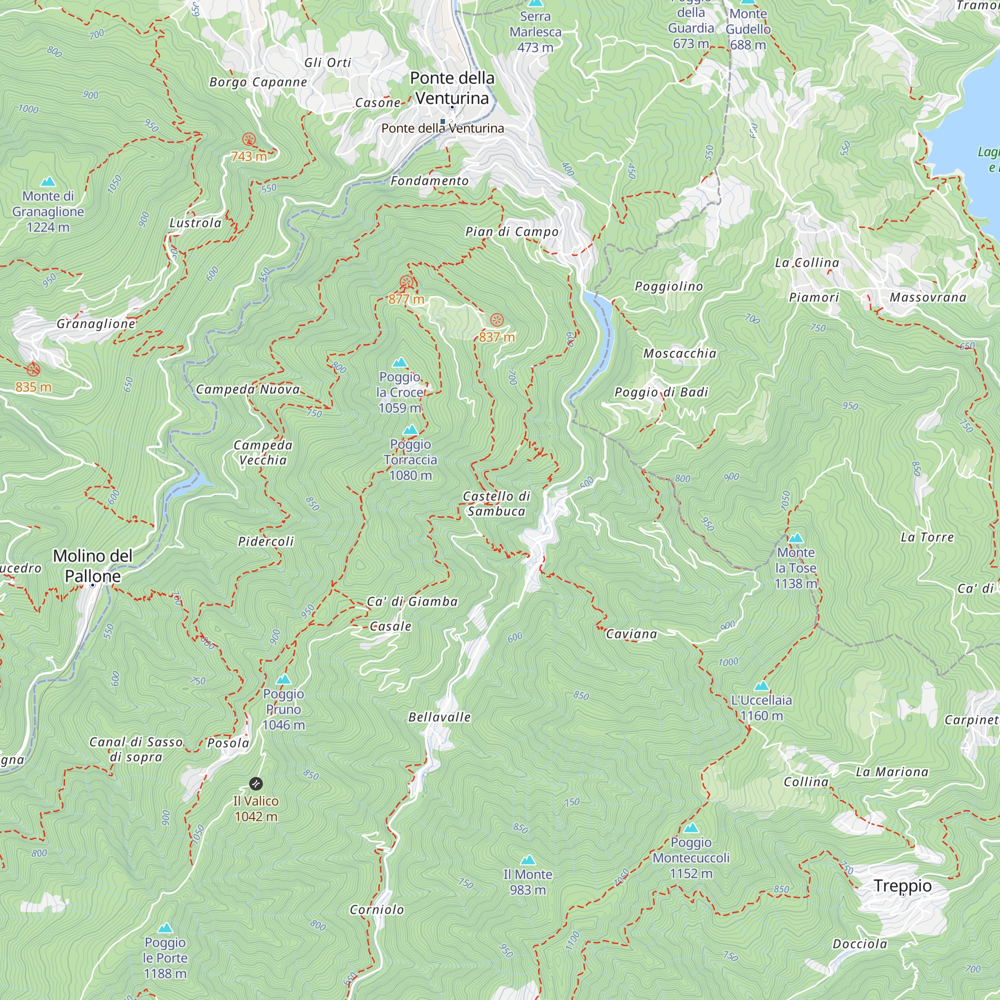Bivacco Sambuca Castello map