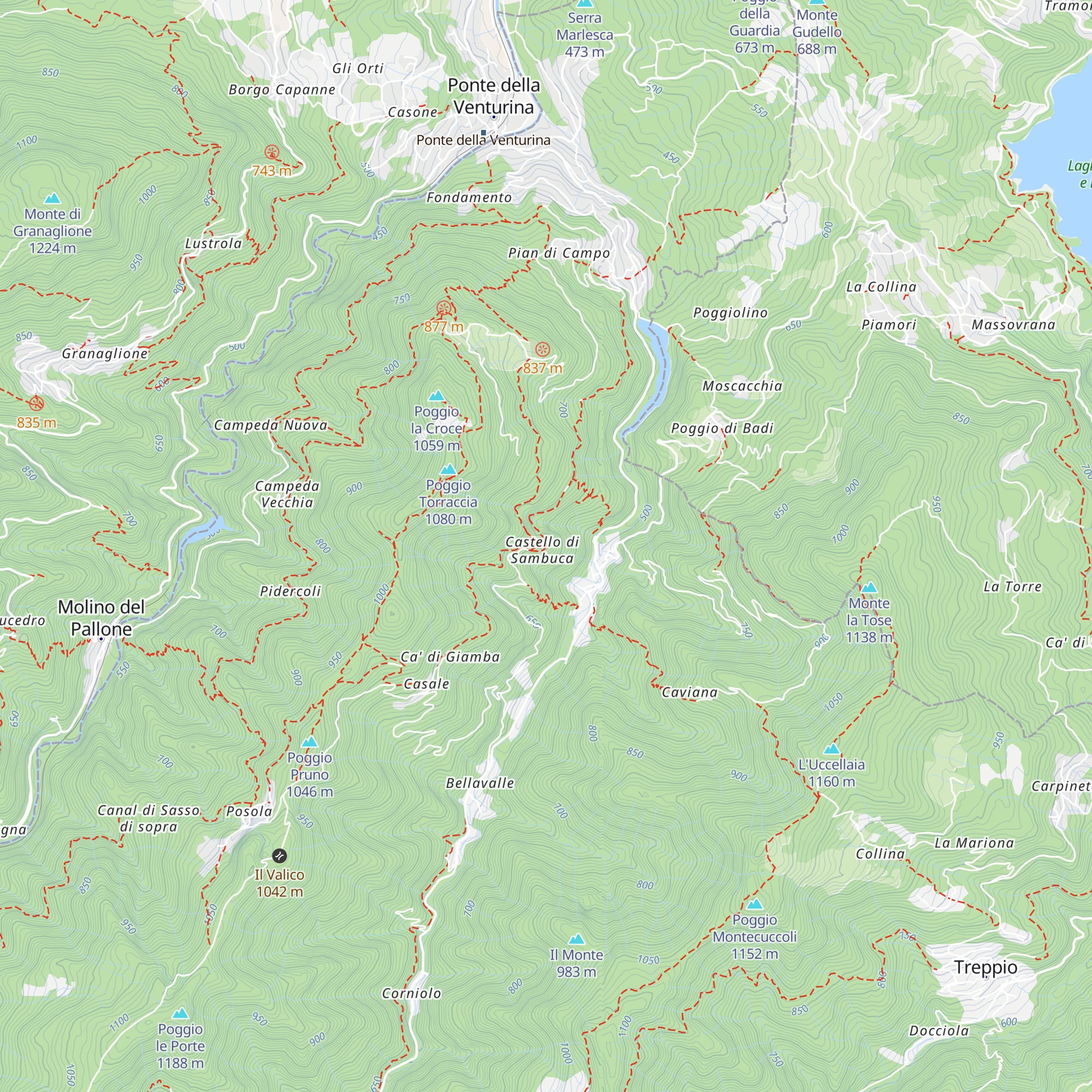 Bivacco Sambuca Castello map