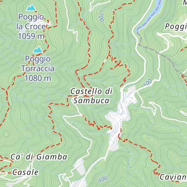 Map of Bivacco Sambuca Castello