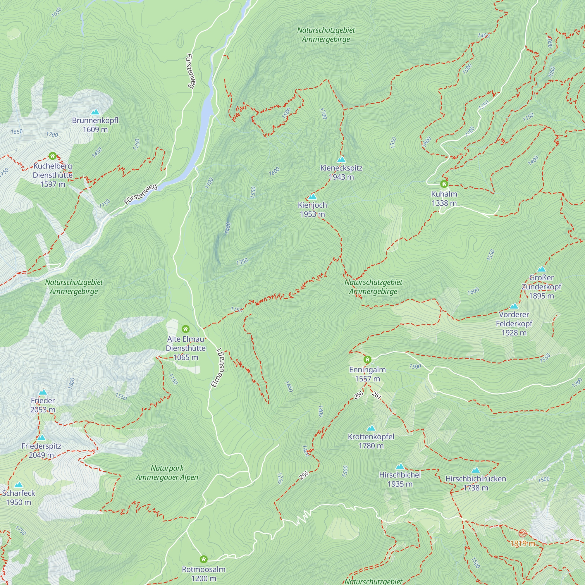 Windstierl-Hütte map