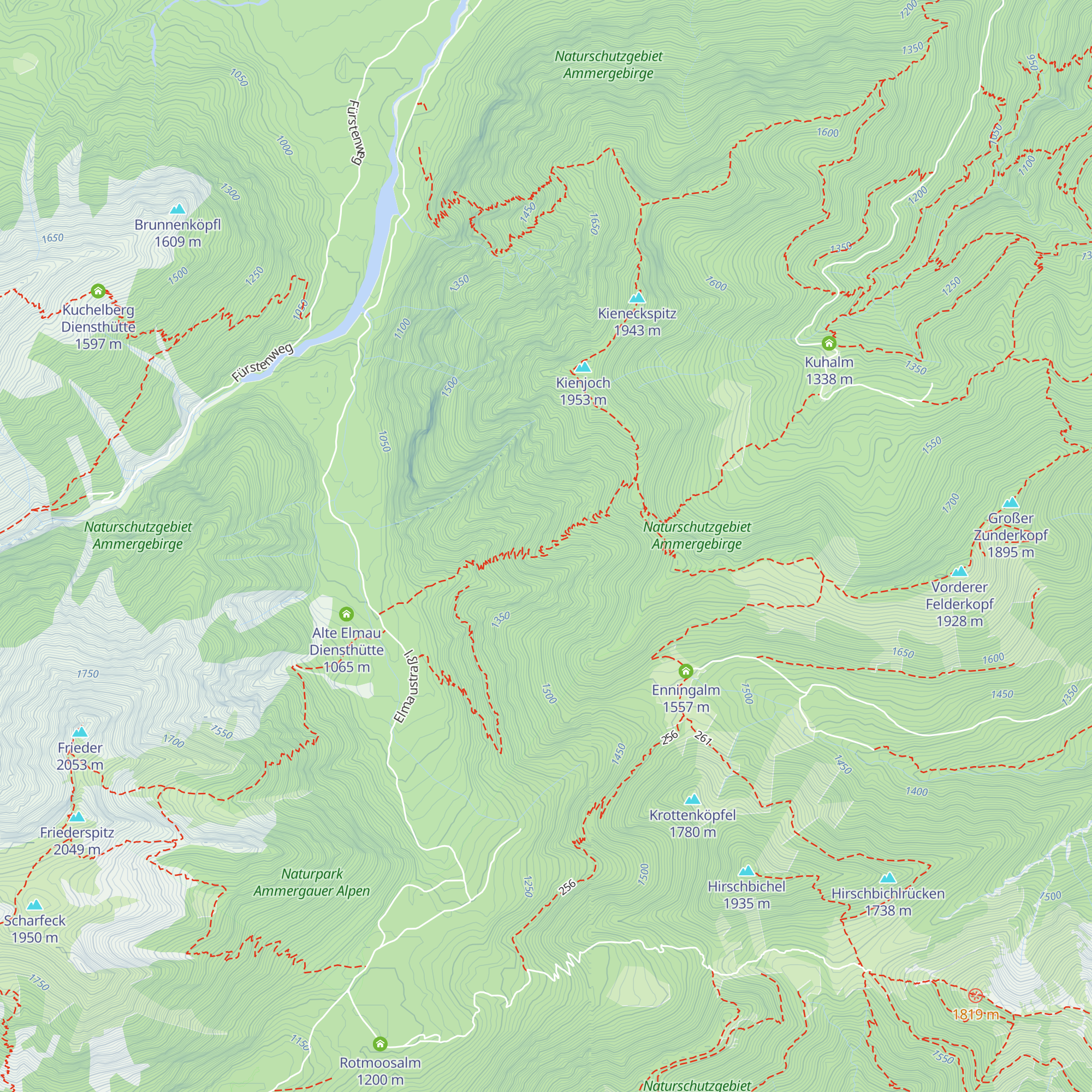 Windstierl-Hütte map