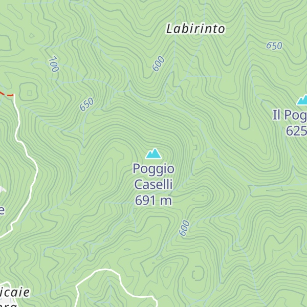 Map of Poggio Caselli