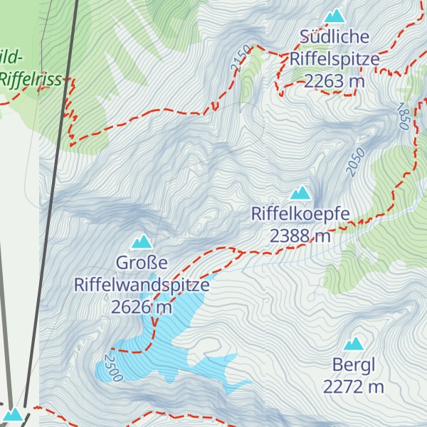 Map of Riffelköpfe