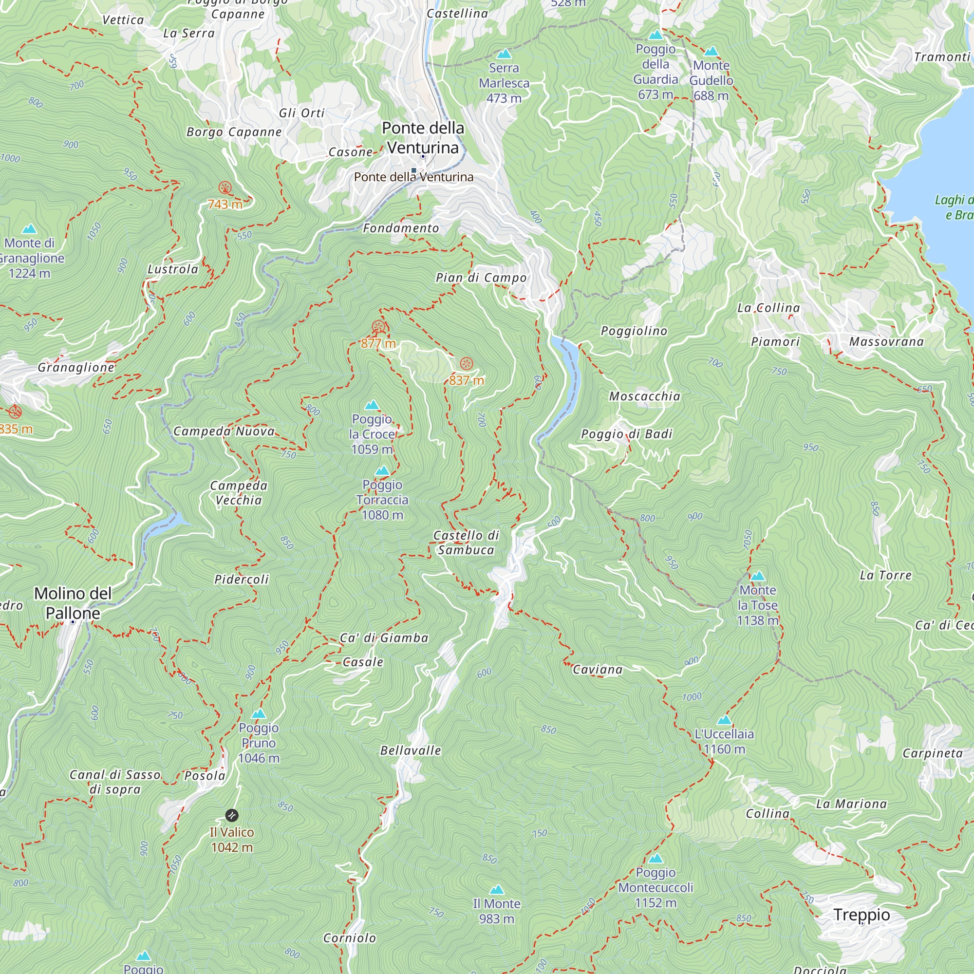 Capanna map