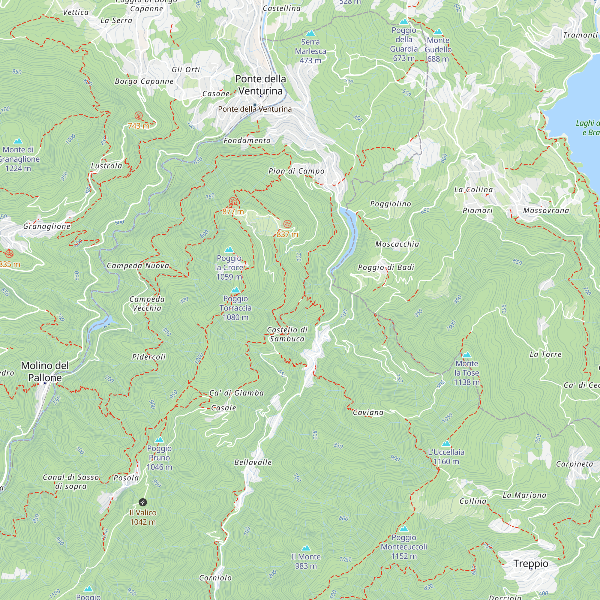 Capanna map