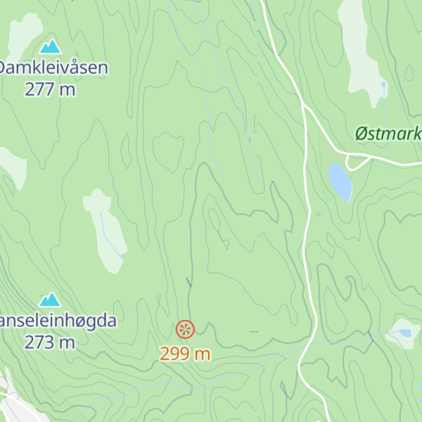 Map of Donmåsahøgdene