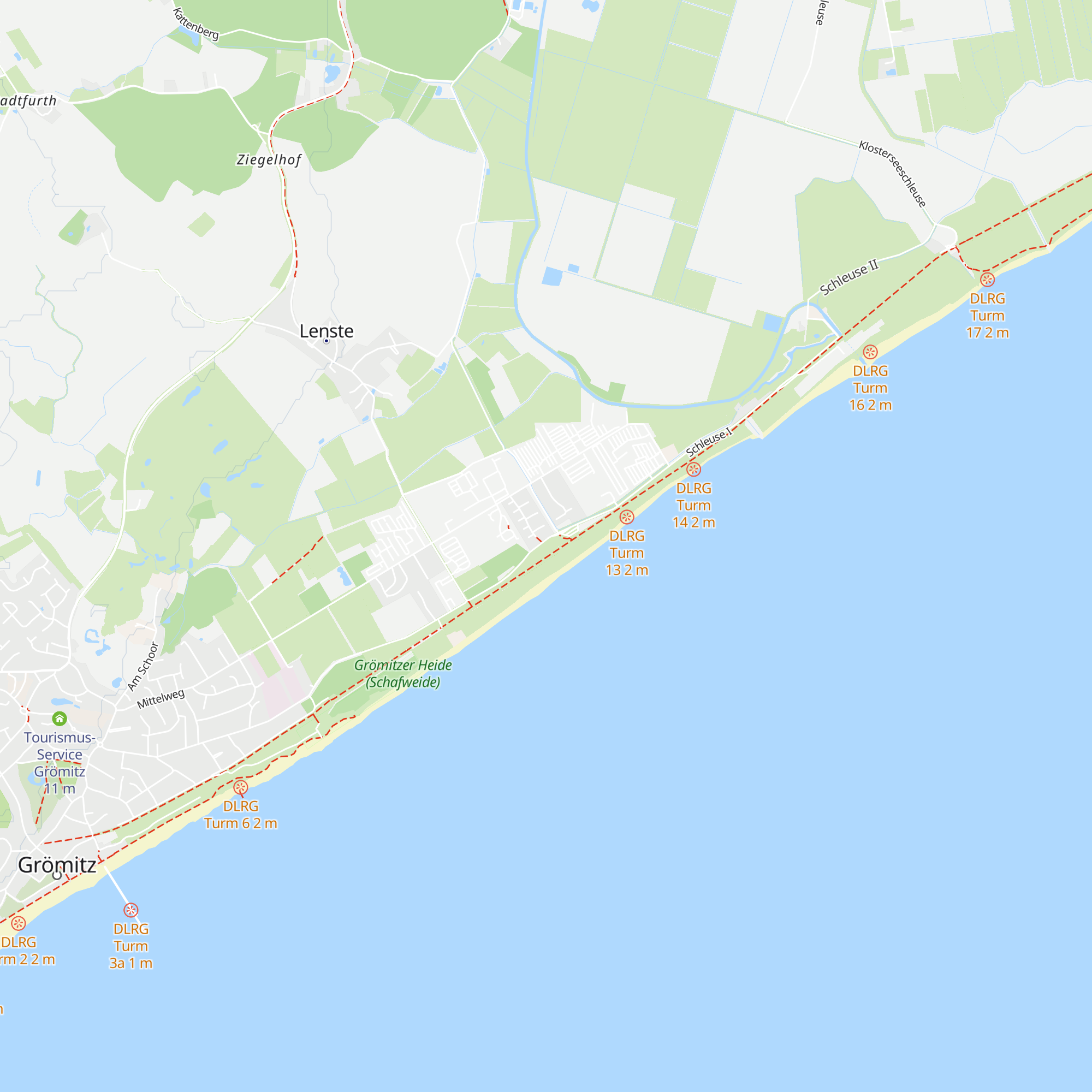 Tourismusservice map