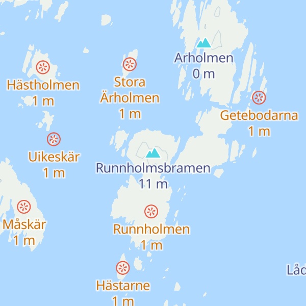 Map of Runnholmsbramen