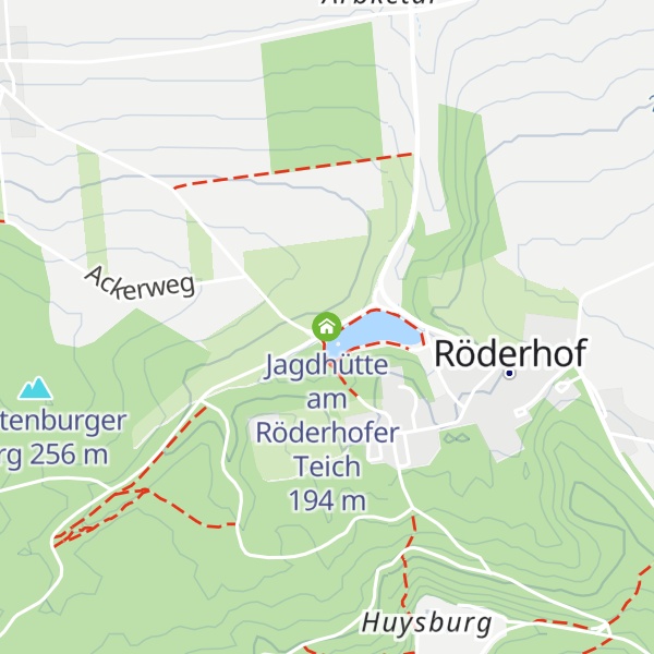 Map of Jagdhütte am Röderhofer Teich