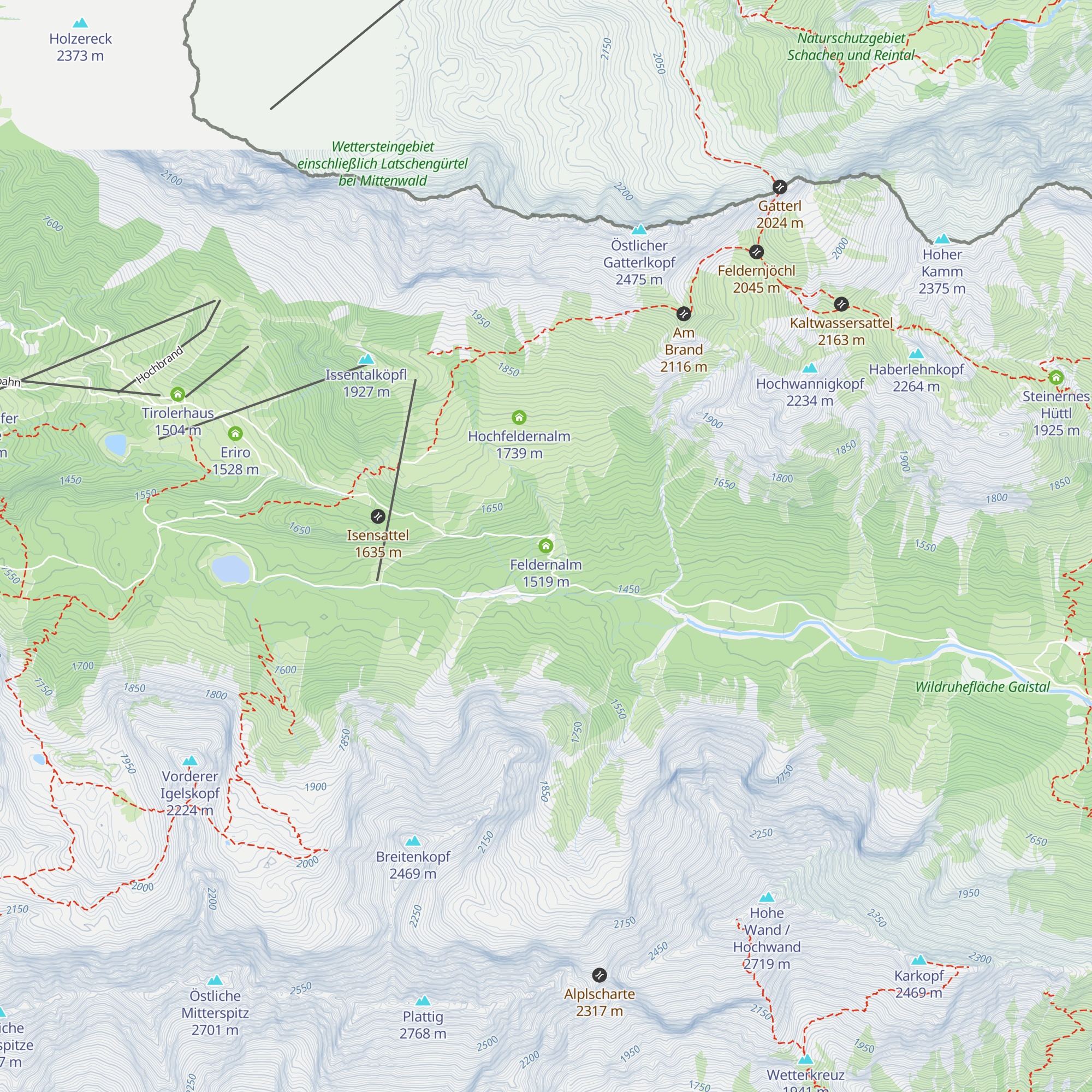 Feldernalm map