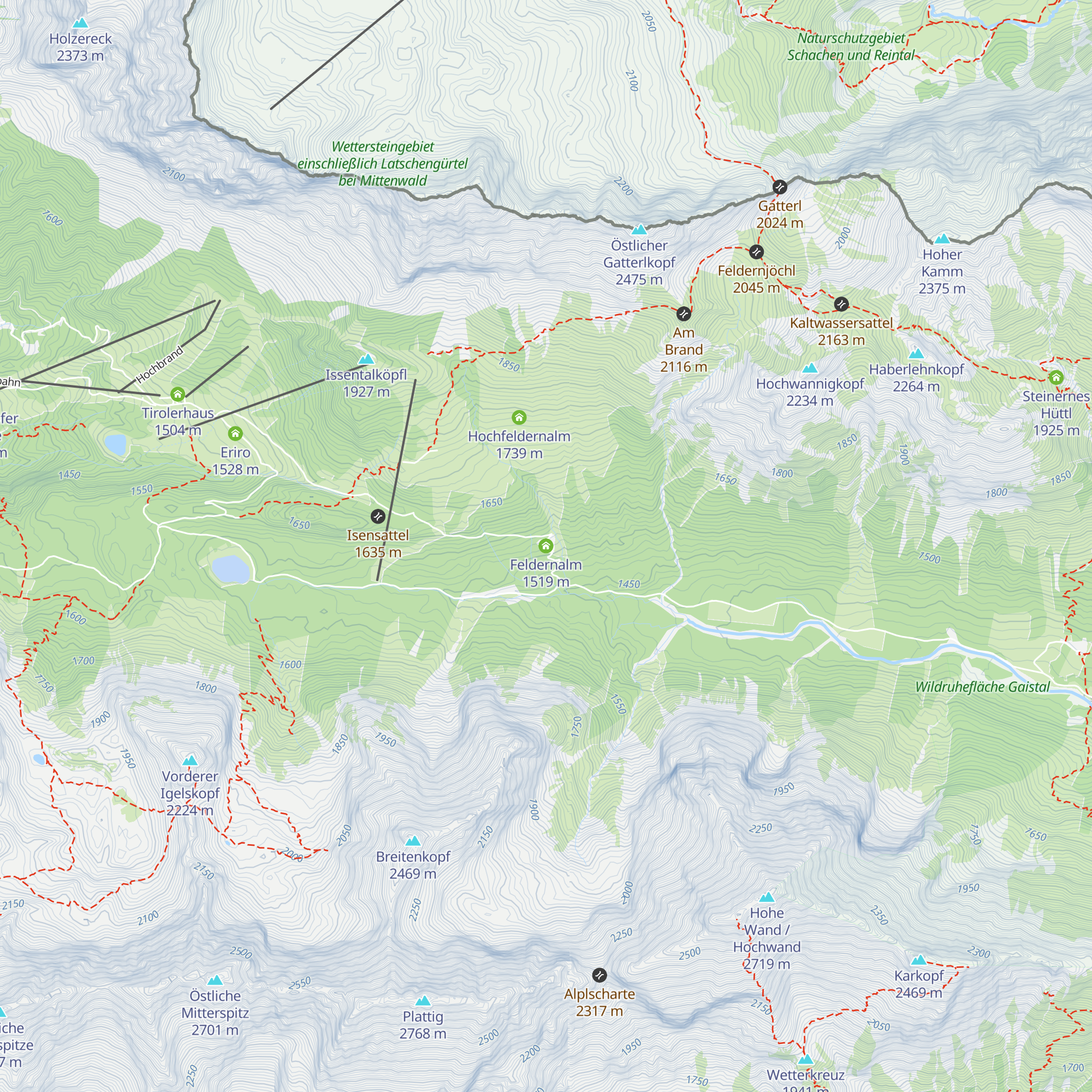 Feldernalm map