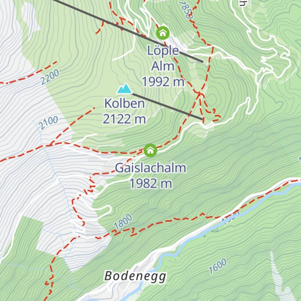 Map of Gaislachalm