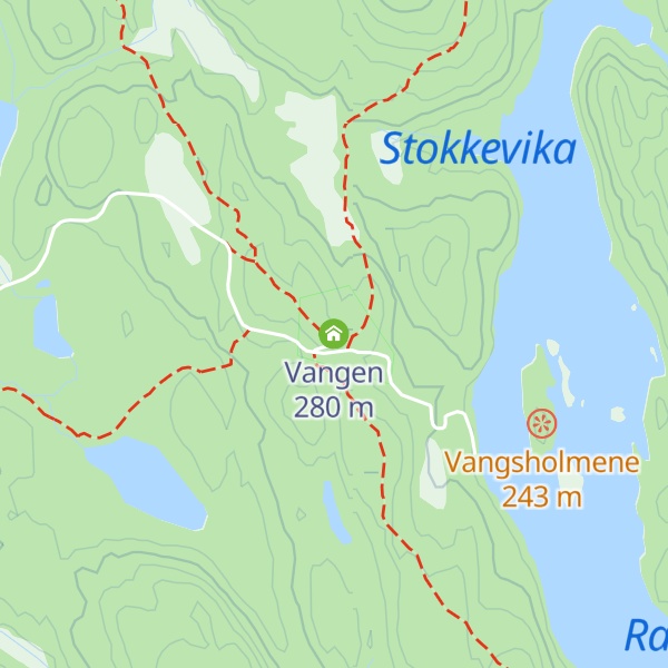 Map of Vangen