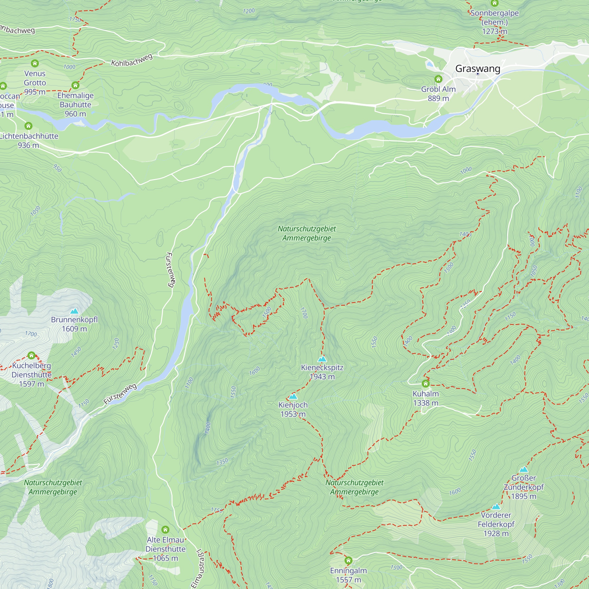 Kieneckalm map