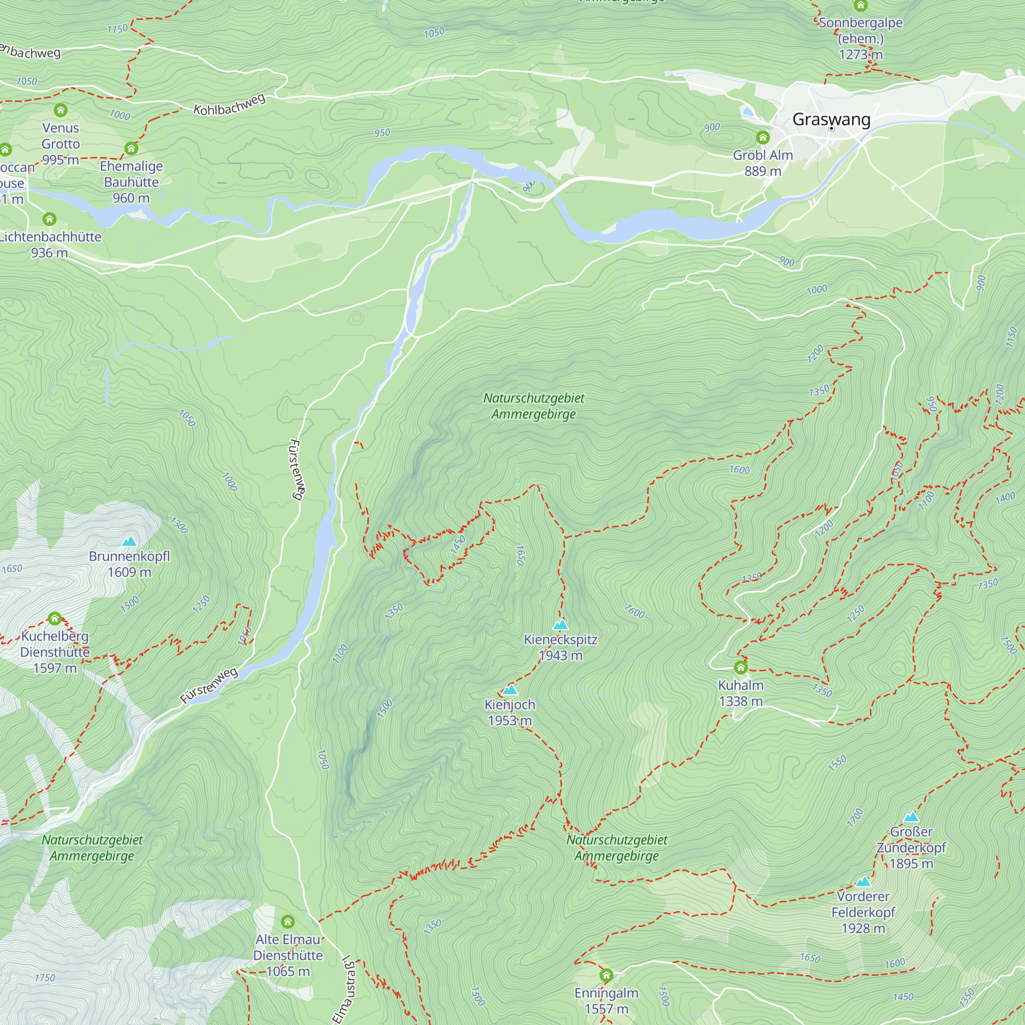 Kieneckalm map