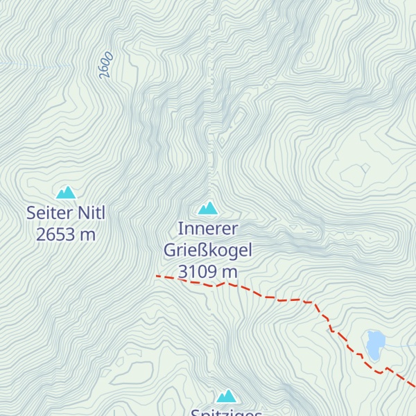 Map of Innerer Grießkogel