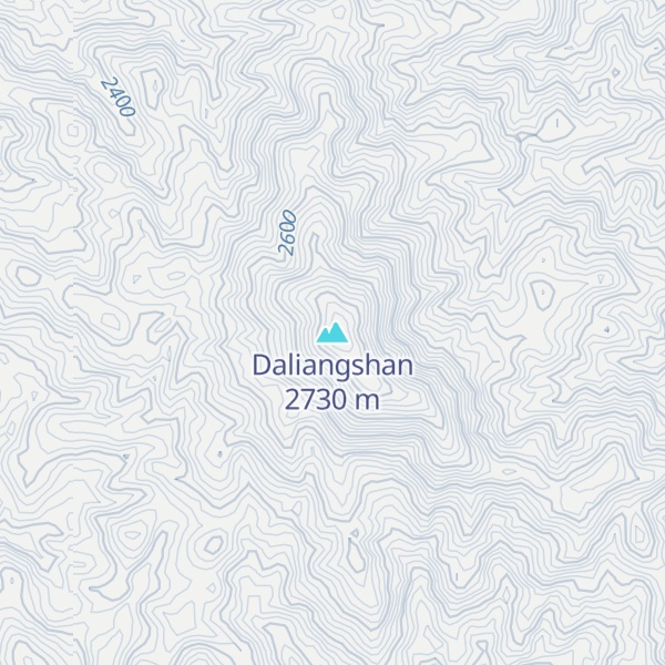 Map of Daliangshan