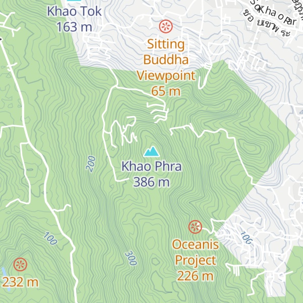 Map of Khao Phra