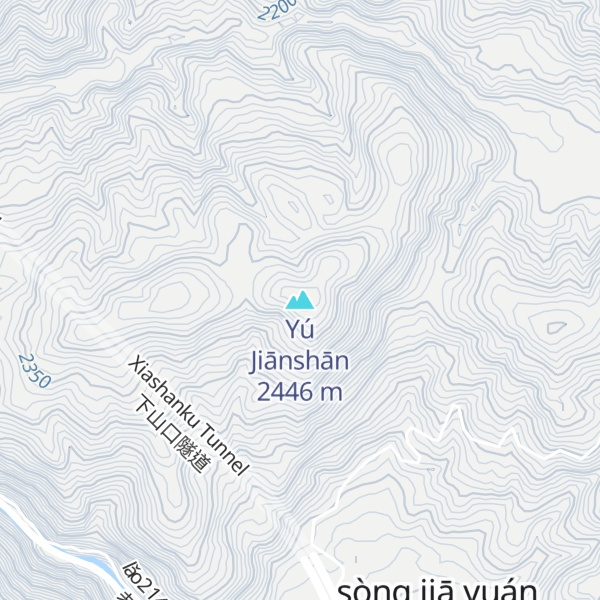 Map of Yú Jiānshān