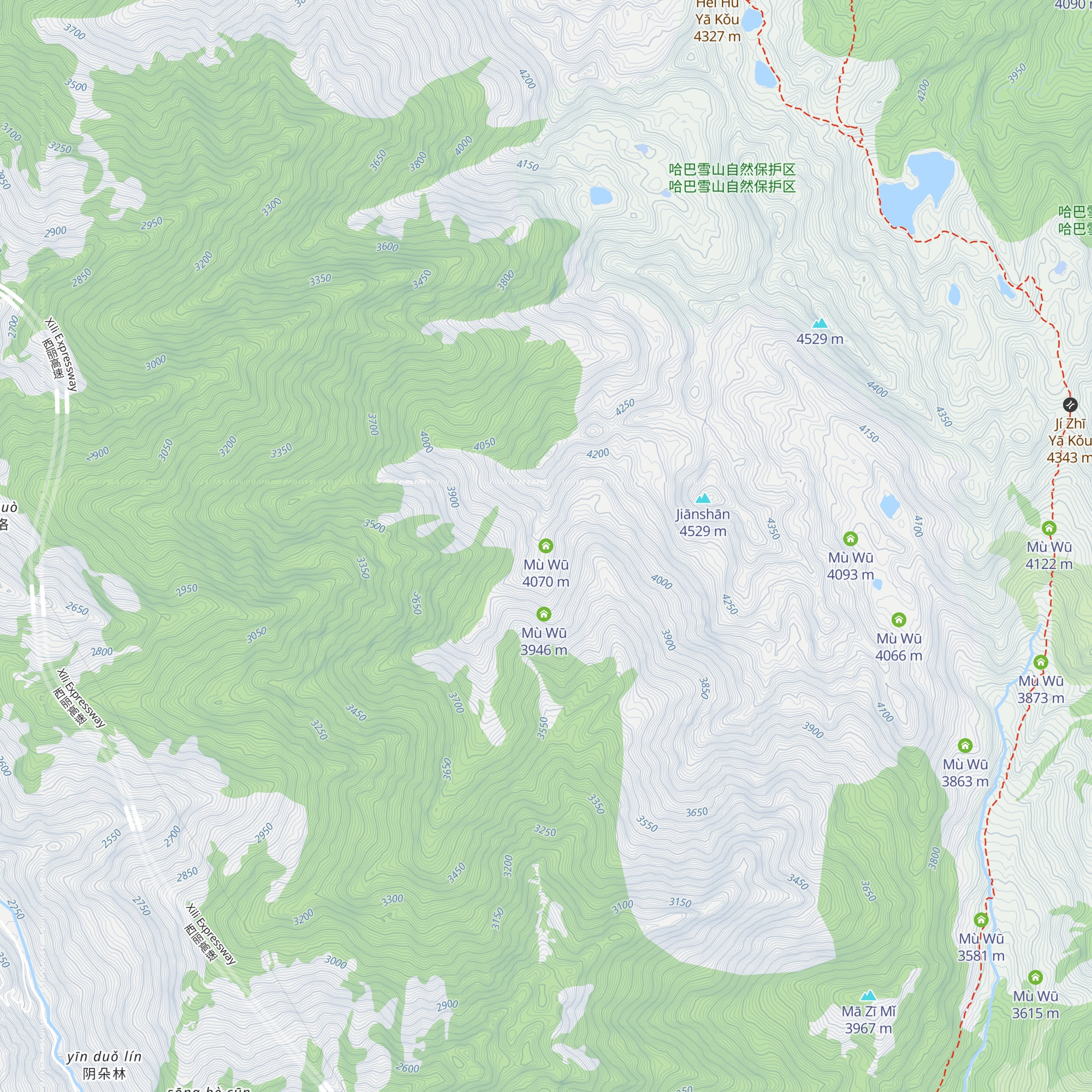 Mù Wū map