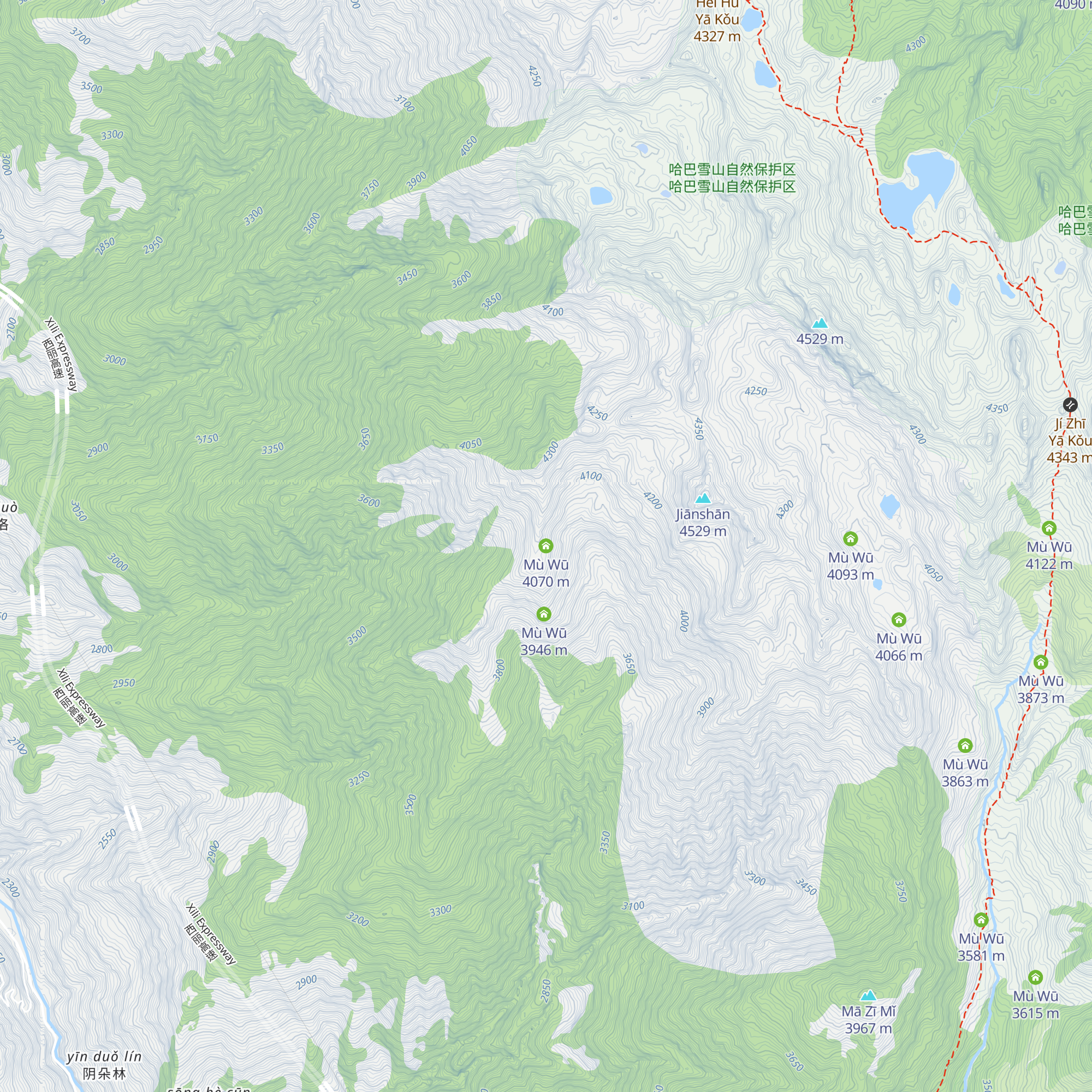 Mù Wū map