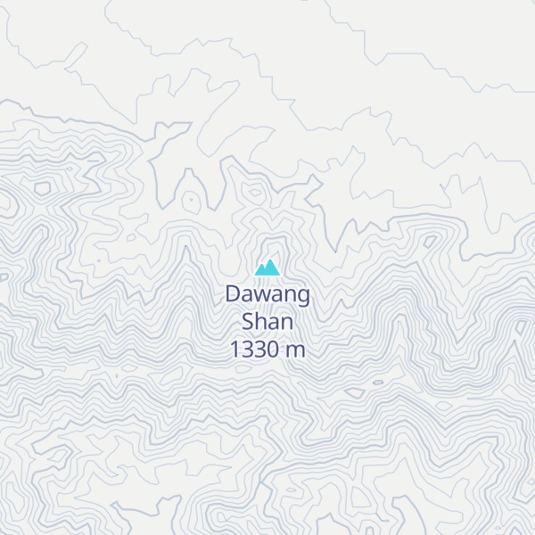 Map of Dawang Shan
