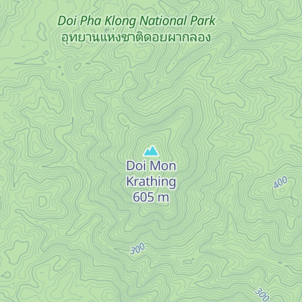 Map of Doi Mon Krathing