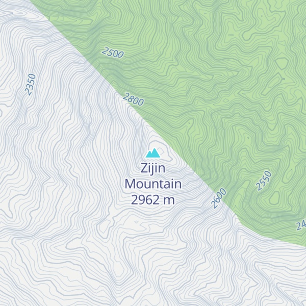 Map of Zijin Mountain