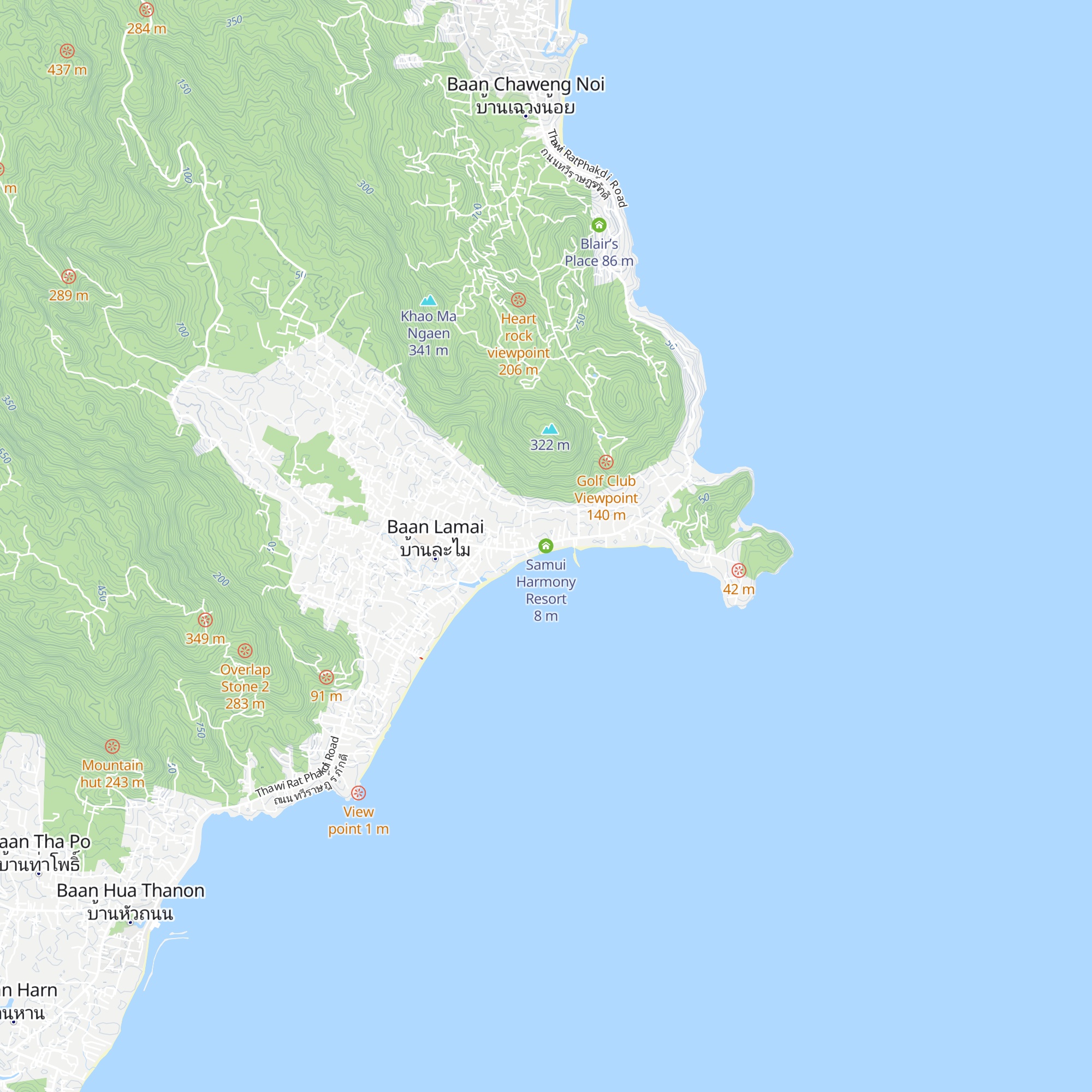 Samui Harmony Resort map