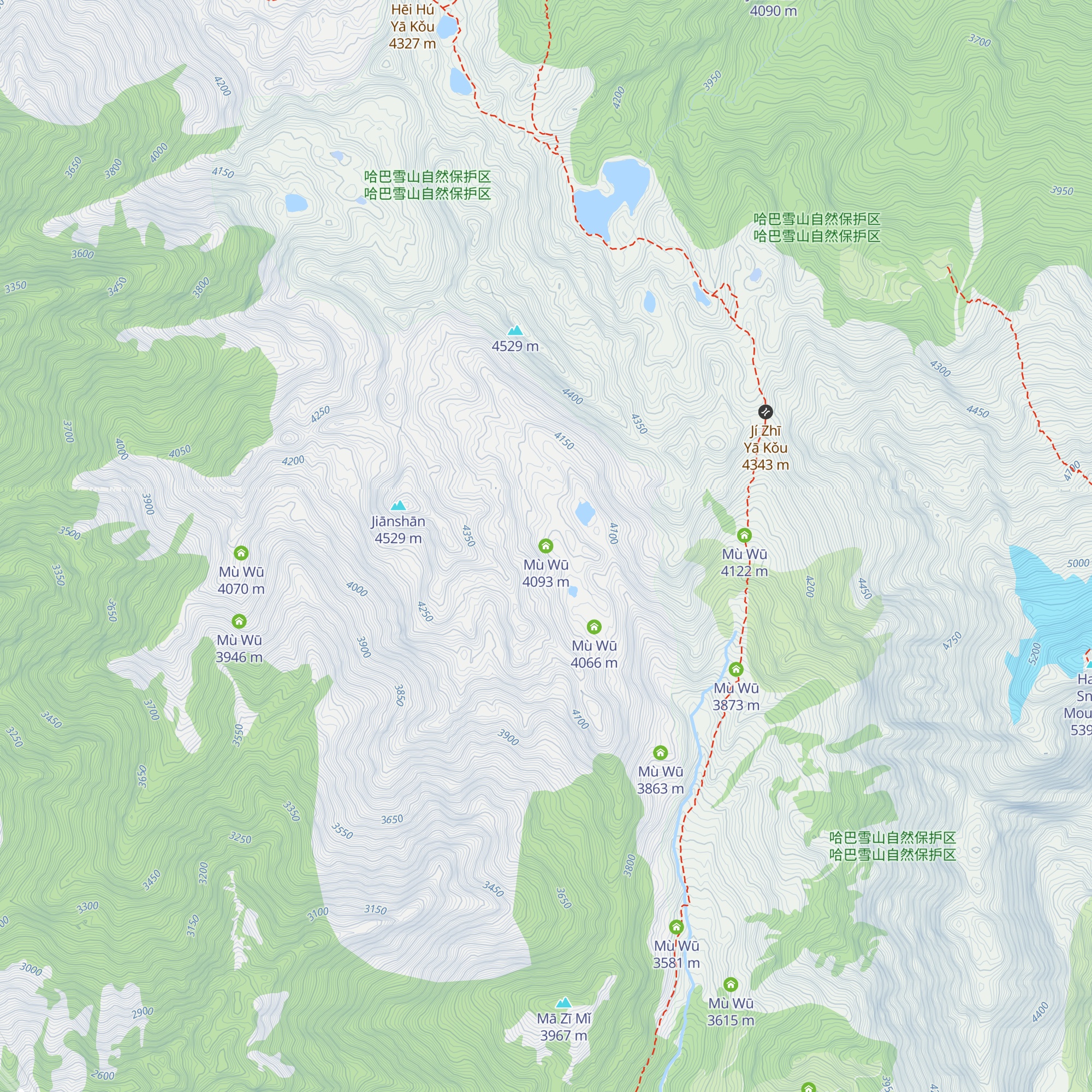 Mù Wū map