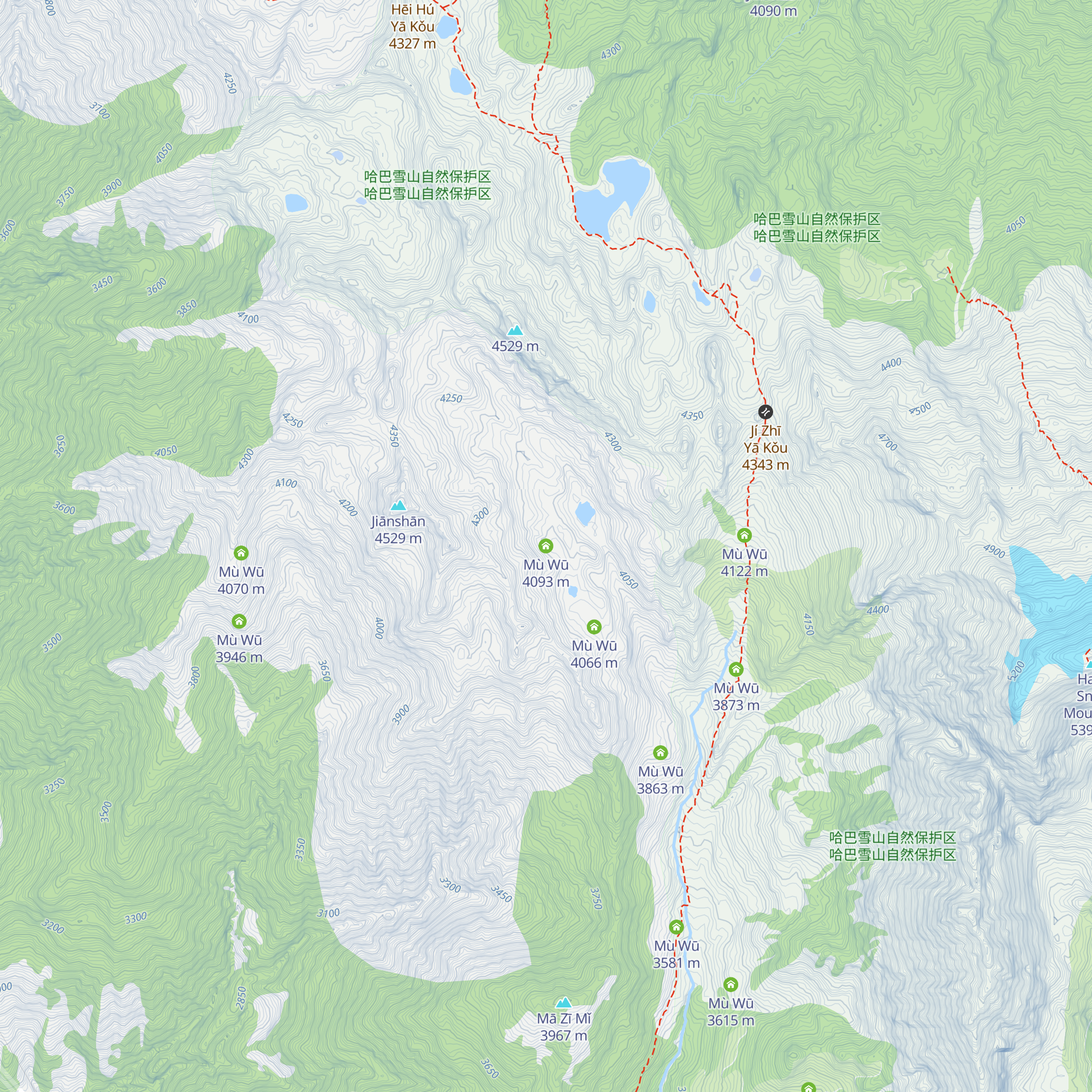 Mù Wū map