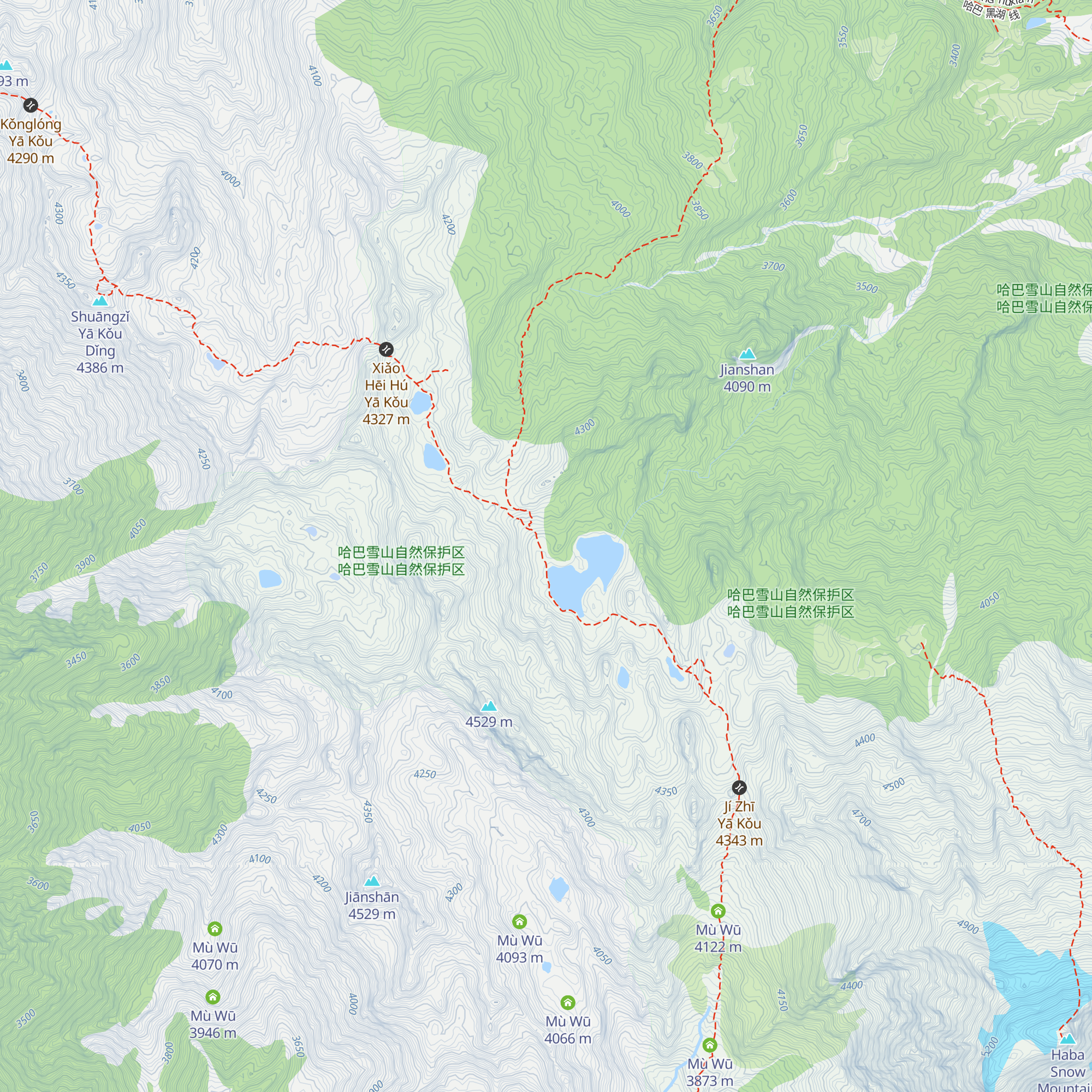 Hēihǎi Xiǎomùwū map